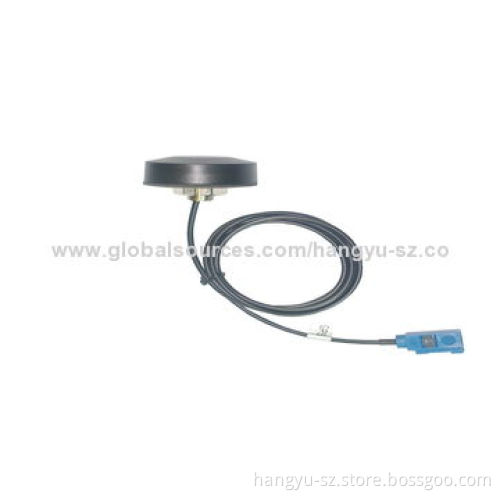 GPS Antenna with Fakra Single Blue and LMR100 5m Cable, Screw Mounting Ways